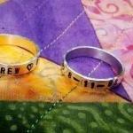 Hand Stamped Message Ring