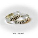 Hand Stamped Message Ring