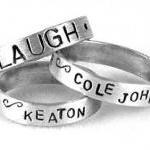 Hand Stamped Message Ring