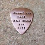 Hand Stamped Copper Guitar ..