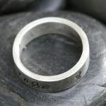 Thick Hand Stamped Sterling..