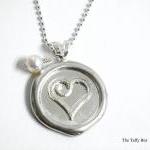 Wax Seal Pendant Necklace -..