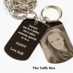 Photo necklace and keychain..