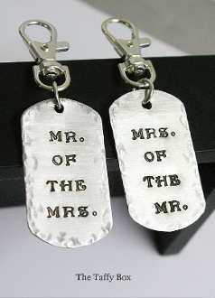His and Hers Key chains/ luggage tags
