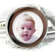 Daddy's First Father's Day Photo Cuff Links