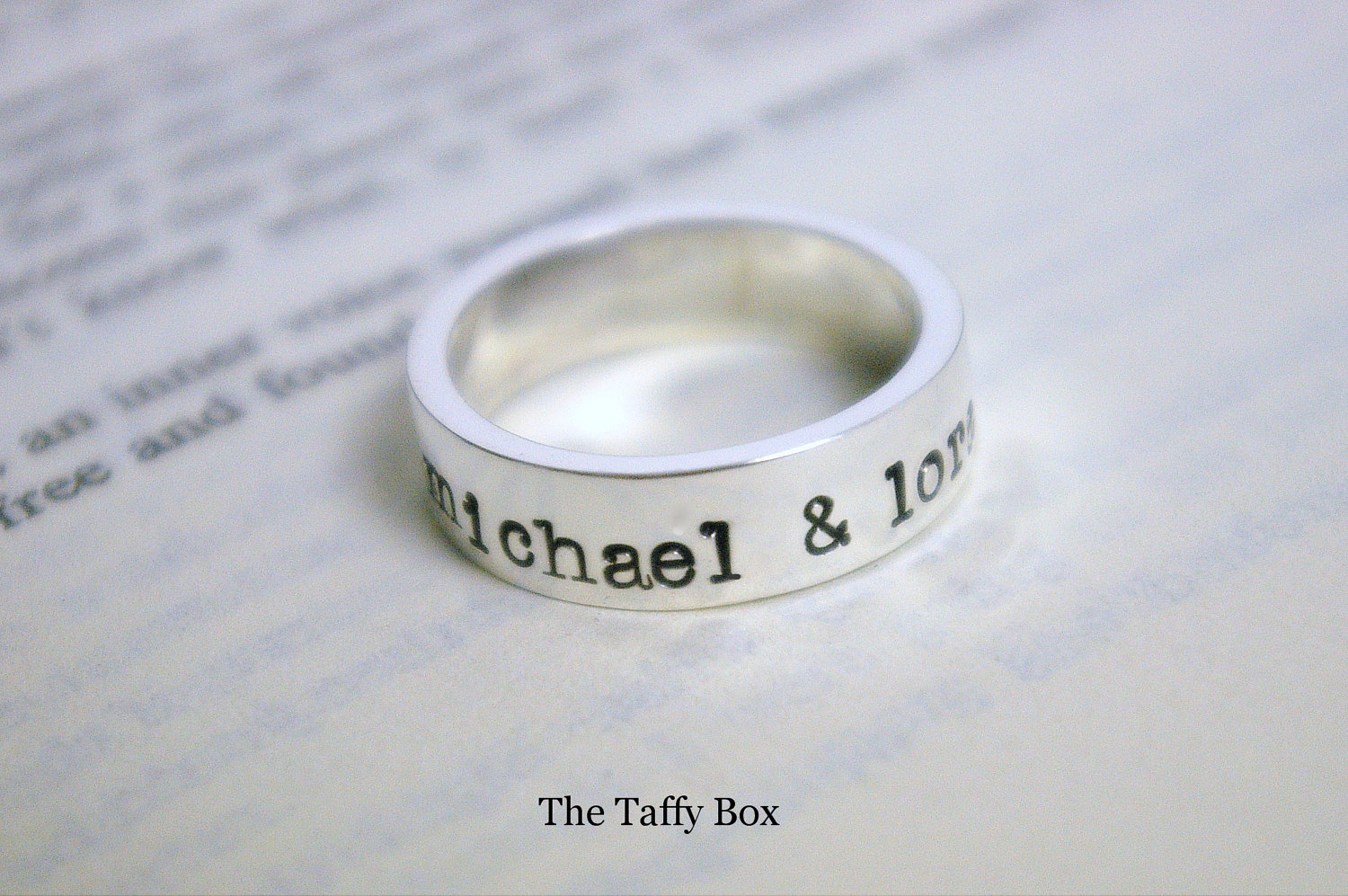 wide sterling silver band is a thick sturdy weight and is hand stamped ...